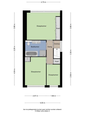Floorplan - Cornelis de Houtmanstraat 51, 6045 HN Roermond