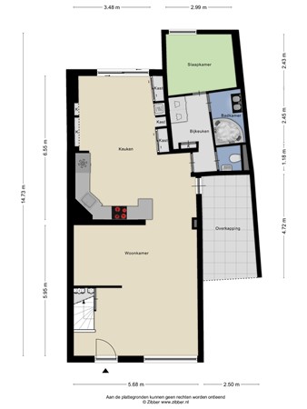 Floorplan - Jan van Eyckstraat 25, 6137 XM Sittard