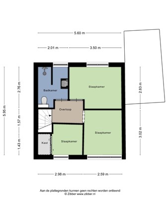 Floorplan - Jan van Eyckstraat 25, 6137 XM Sittard