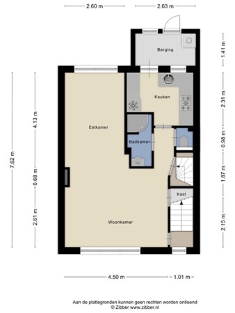 Floorplan - Henri Hermanslaan 43, 6162 GA Geleen