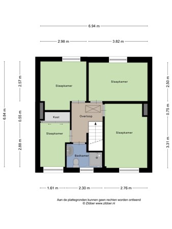 Floorplan - Bergplein 3, 6431 BJ Hoensbroek
