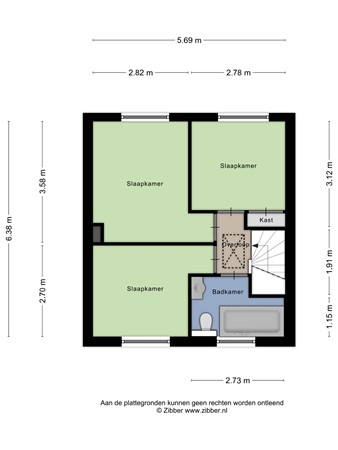 Floorplan - Berkenstraat 49, 6444 BV Brunssum