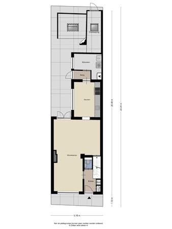 Floorplan - Emmastraat 141, 6431 CV Hoensbroek