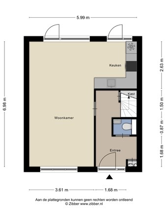 Floorplan - Kanariestraat 60, 6469 XN Kerkrade