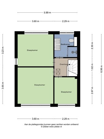 Floorplan - Kanariestraat 60, 6469 XN Kerkrade