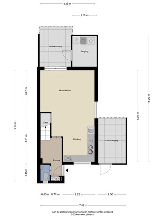 Floorplan - Merwedestraat 10, 6163 KP Geleen