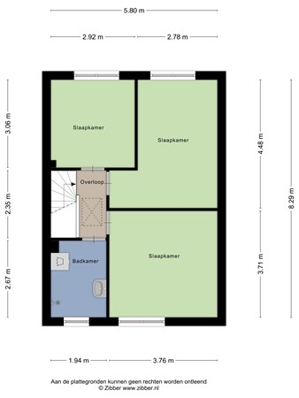 Floorplan - Eggelstraat 13, 6134 VT Sittard