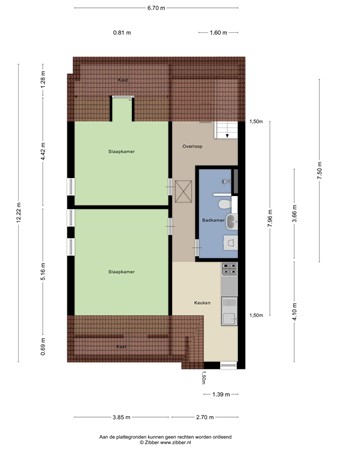 Floorplan - Veeweg 85, 6374 AN Landgraaf