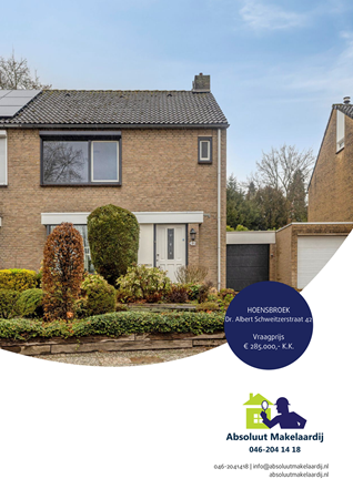 Brochure preview - Brochure Dr. Albert Schweitzerstraat 42  Hoensbroek.pdf