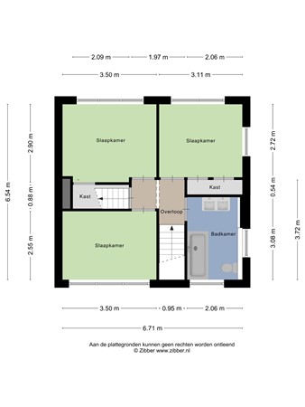 Floorplan - Bettinumstraat 108, 6122 BK Buchten
