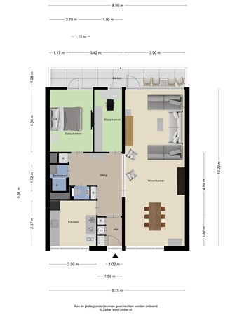 Floorplan - Henri Dunantstraat 277, 6441 XH Brunssum
