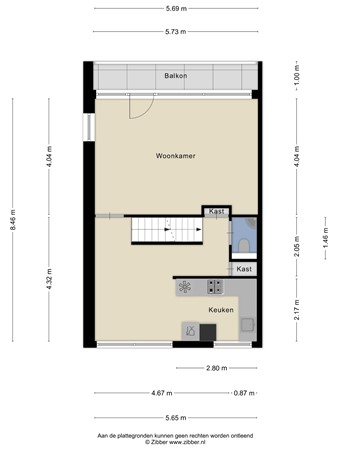 Floorplan - Unescoplantsoen 11, 6414 NP Heerlen