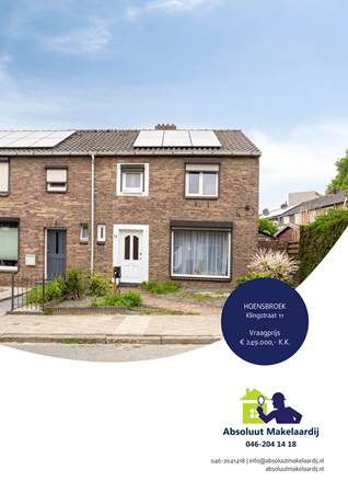 Brochure preview - Klingstraat 11, 6431 BR HOENSBROEK (1)