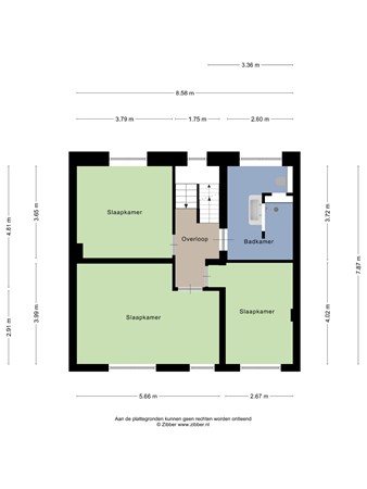 Floorplan - Prins Hendriklaan 104, 6441 AC Brunssum