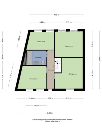 Floorplan - Spoorstraat 44, 6161 AC Geleen