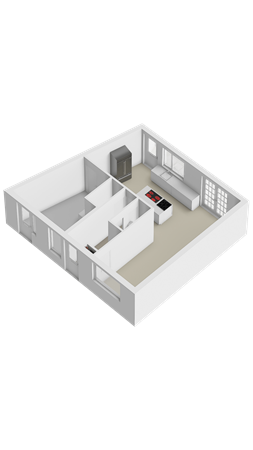 Floorplan - Spoorstraat 44, 6161 AC Geleen
