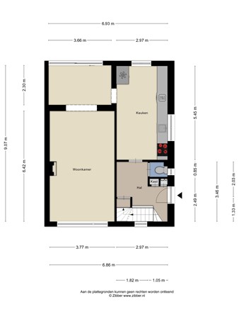 Floorplan - Valderenstraat 12, 6163 GE Geleen