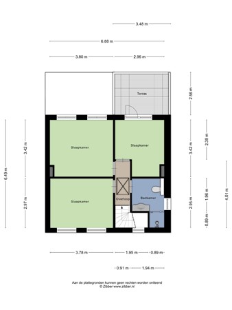 Floorplan - Valderenstraat 12, 6163 GE Geleen
