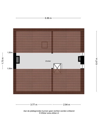 Floorplan - Valderenstraat 12, 6163 GE Geleen