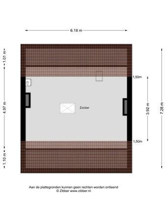 Floorplan - Mgr. Feronstraat 3, 6161 TX Geleen
