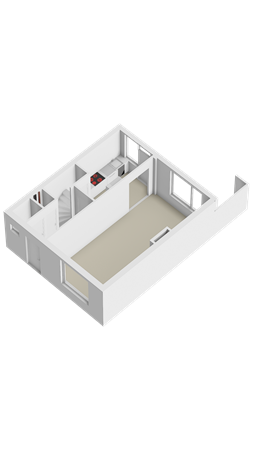 Floorplan - Mgr. Feronstraat 3, 6161 TX Geleen