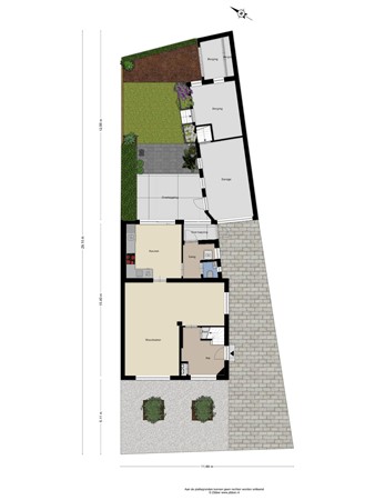 Floorplan - Veersestraat 16A, 6143 AN Guttecoven