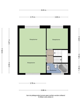 Floorplan - Veersestraat 16A, 6143 AN Guttecoven