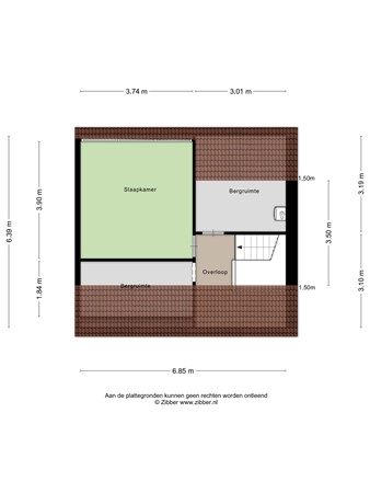 Floorplan - Veersestraat 16A, 6143 AN Guttecoven