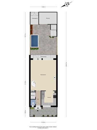 Floorplan - Sibeliusstraat 14, 3335 AL Zwijndrecht