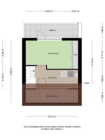 Floorplan - Sibeliusstraat 14, 3335 AL Zwijndrecht