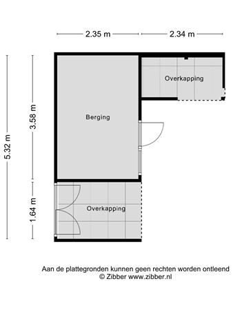 Floorplan - Sibeliusstraat 14, 3335 AL Zwijndrecht