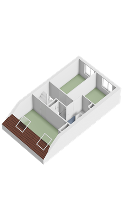 Floorplan - Sibeliusstraat 14, 3335 AL Zwijndrecht