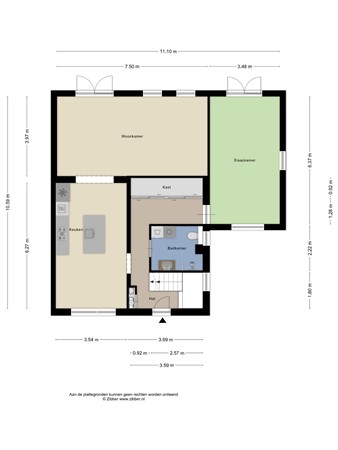 Floorplan - Jupiterstraat 11, 6161 XC Geleen