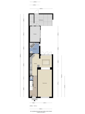 Floorplan - Vondelstraat 3, 6445 AE Brunssum