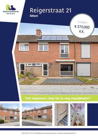 Brochure preview - Reigerstraat 21, 6135 EP SITTARD (1)