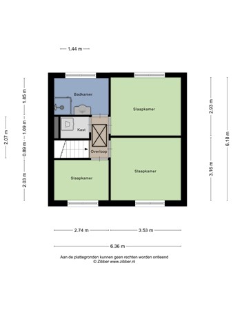 Floorplan - Reigerstraat 21, 6135 EP Sittard