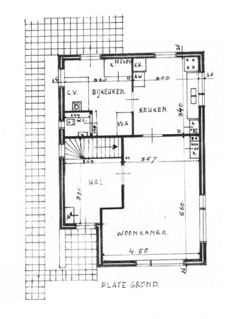 Floorplan - Dorpsstraat 94, 1688 CJ Nibbixwoud