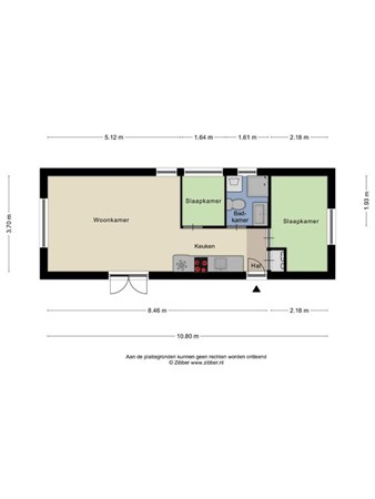 Floorplan - Steenbakkersweg 3C28, 7843 RM Erm