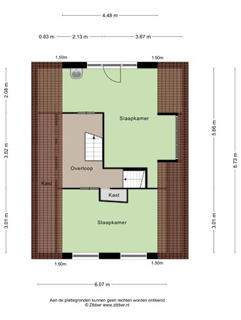 Floorplan - Kruisstraat 12, 7851 AE Zweeloo