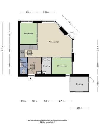 Floorplan - Ermerzand 142, 7843 PR Erm