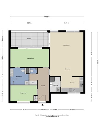 Floorplan - De Goornhoek 12, 7841 HC Sleen