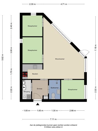 Floorplan - Ermerzand 165, 7843 PS Erm