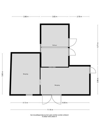 Floorplan - Nieuwe Weg 181, 7844 NE Veenoord