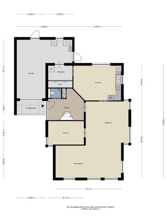 Floorplan - De Scheper 7, 7841 GJ Sleen