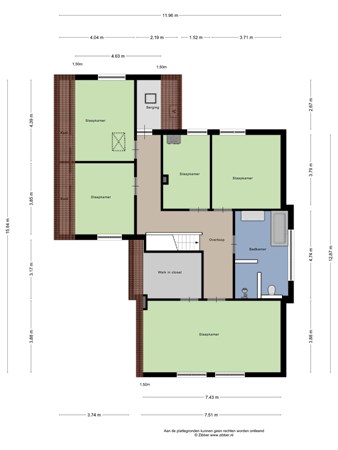 Floorplan - De Scheper 7, 7841 GJ Sleen