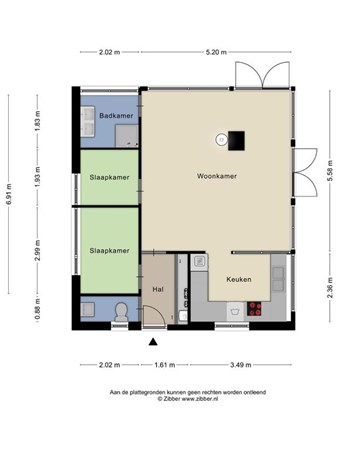 Floorplan - Slenerweg 83-46, 7848 AG Schoonoord