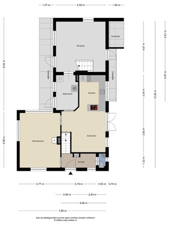 Floorplan - Weerdingerweg 24, 7872 TD Valthe