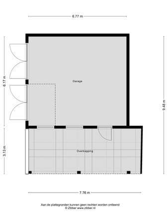 Floorplan - Weerdingerweg 24, 7872 TD Valthe