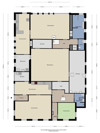 Floorplan - Wilhelmsweg 28, 7814 VD Emmen