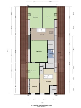 Floorplan - Wilhelmsweg 28, 7814 VD Emmen